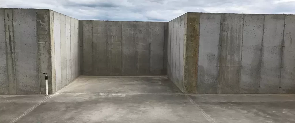 Poured basement foundation